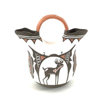 Load image into Gallery viewer, Carlos Laate Deer Wedding Vase-Indian Pueblo Store

