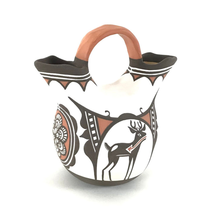 Carlos Laate Deer Wedding Vase-Indian Pueblo Store
