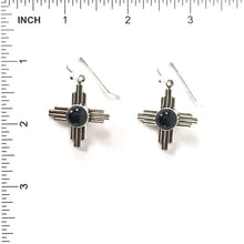 Load image into Gallery viewer, Raymond Coriz Zia Sun Symbol Earrings-Indian Pueblo Store
