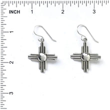 Load image into Gallery viewer, Raymond Coriz Zia Sun Symbol Earrings-Indian Pueblo Store
