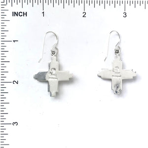 Raymond Coriz Zia Sun Symbol Earrings-Indian Pueblo Store