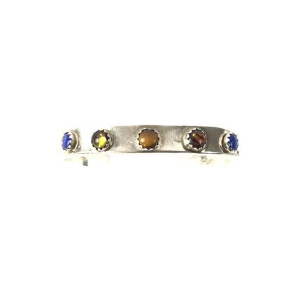 Anthony Baca Jr Multi Gemstone Cuff Bracelet-Indian Pueblo Store