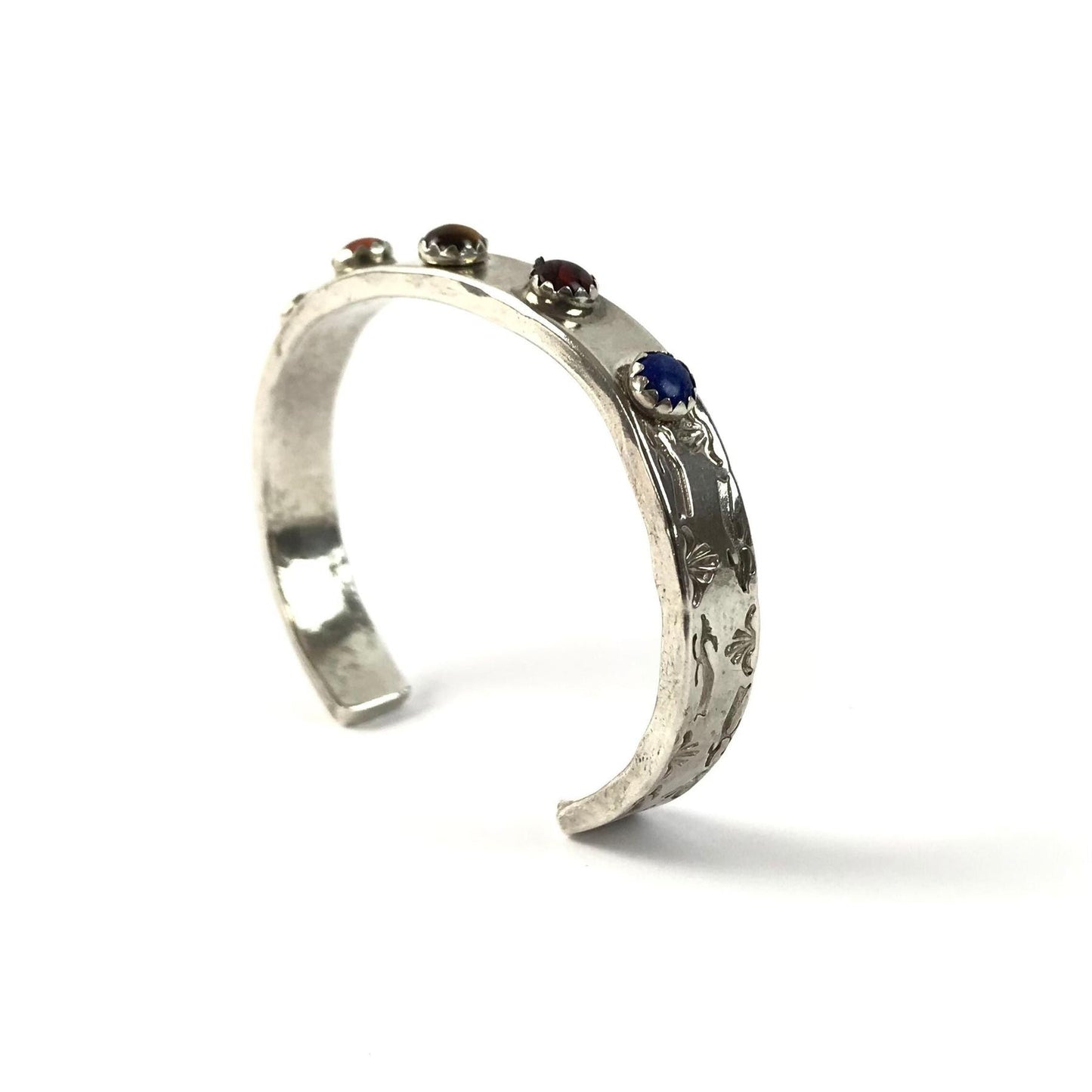 Anthony Baca Jr Multi Gemstone Cuff Bracelet-Indian Pueblo Store