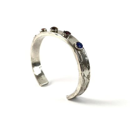 Anthony Baca Jr Multi Gemstone Cuff Bracelet-Indian Pueblo Store