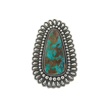 Load image into Gallery viewer, Leon Martinez Large Turquoise Ring-Indian Pueblo Store
