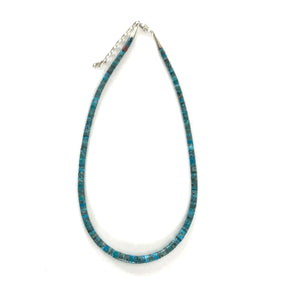 Kevin Ray Garcia Kingman Turquoise Heishi Necklace-Indian Pueblo Store