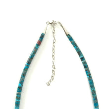 Load image into Gallery viewer, Kevin Ray Garcia Kingman Turquoise Heishi Necklace-Indian Pueblo Store
