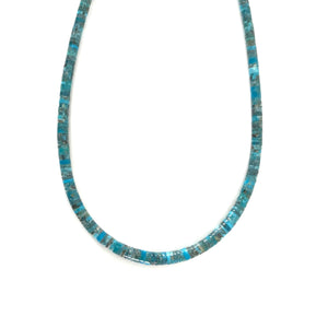 Kevin Ray Garcia Kingman Turquoise Heishi Necklace-Indian Pueblo Store