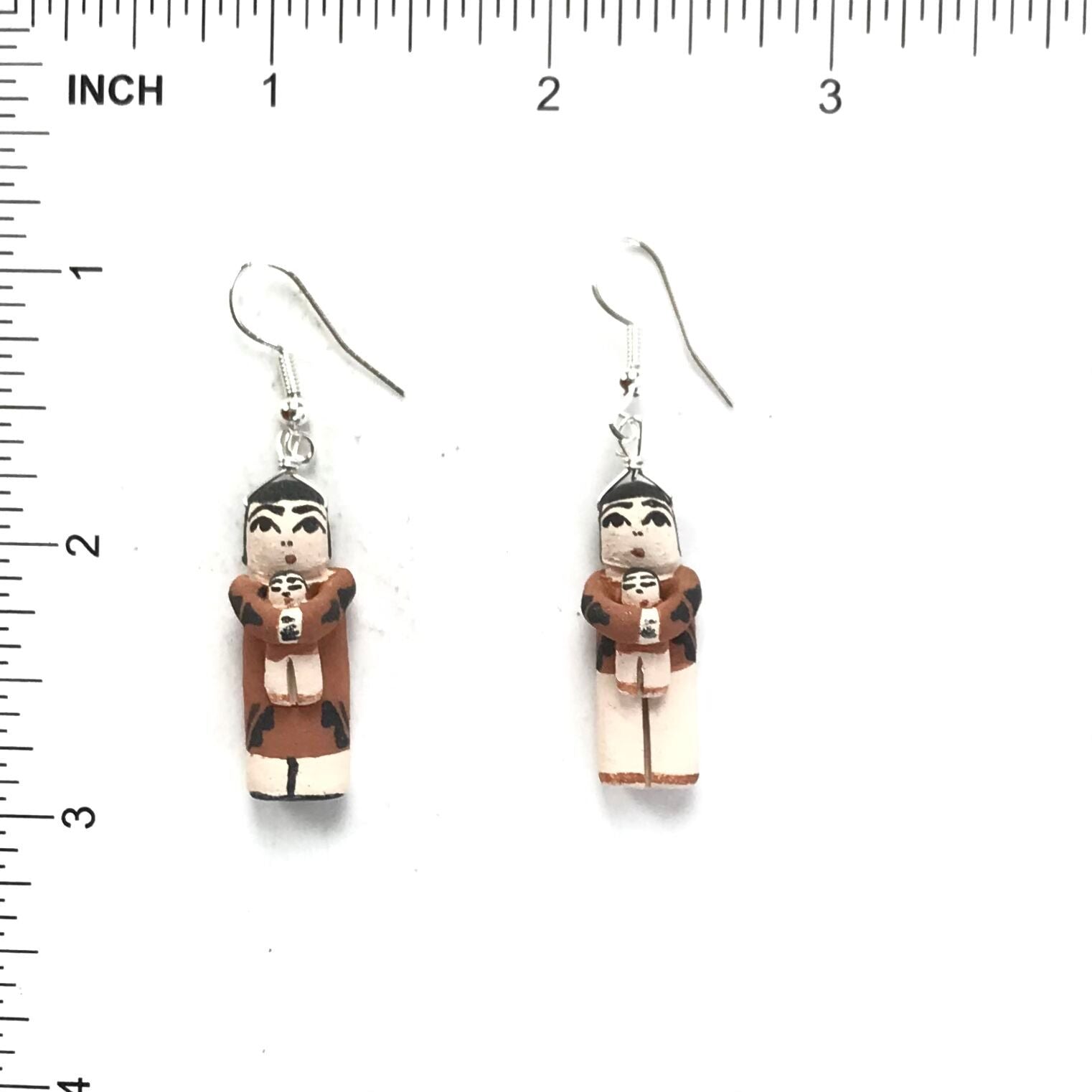 Angelina Bailon Standing Storyteller Earrings-Indian Pueblo Store