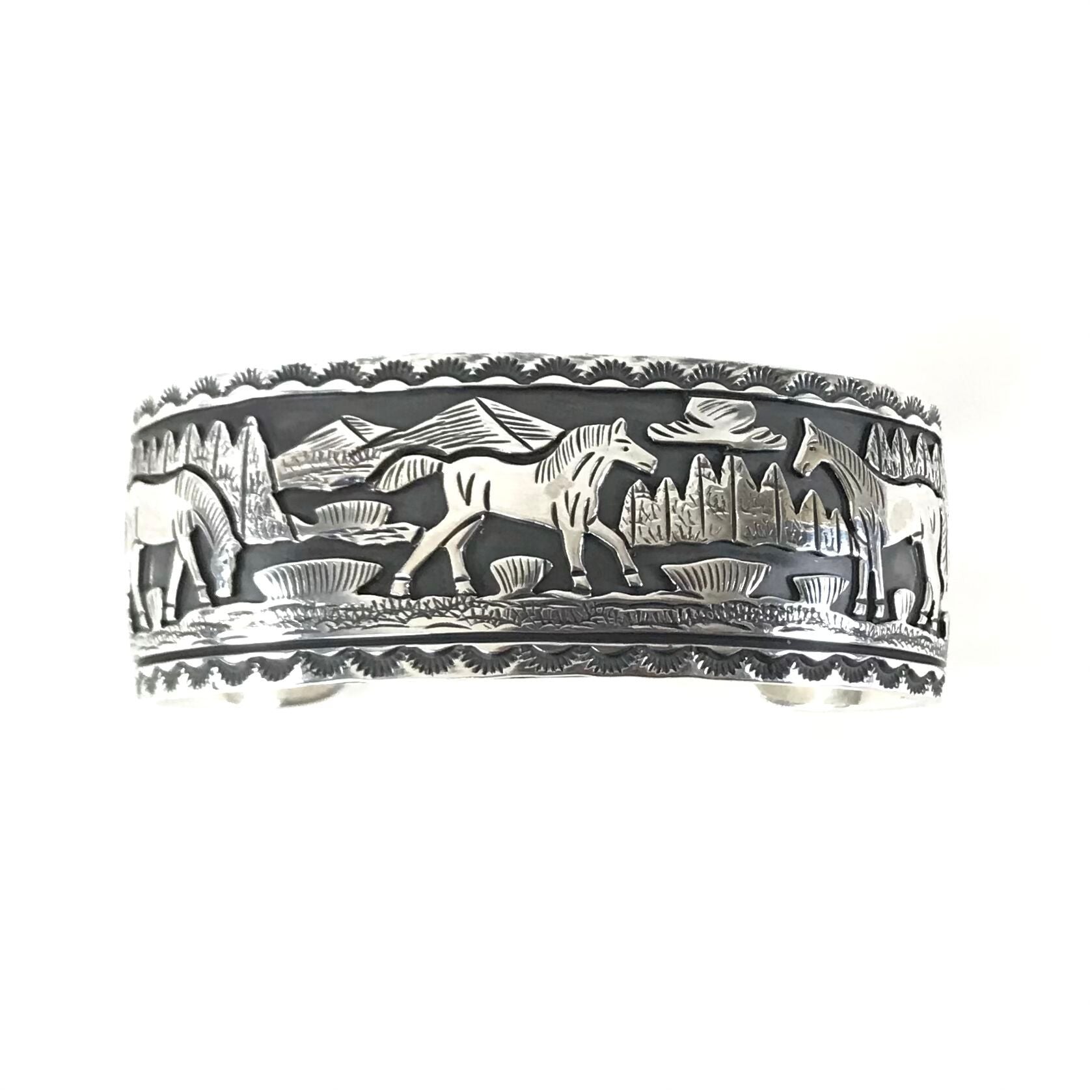 Jereme Delgarito Sterling Silver Men's Cuff