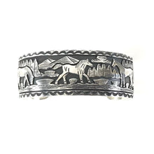 Load image into Gallery viewer, Jereme Delgarito Overlay Horse Bracelet-Indian Pueblo Store
