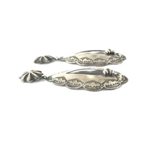 Load image into Gallery viewer, Rita Lee Repousse Dangle Post Earrings-Indian Pueblo Store
