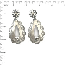 Load image into Gallery viewer, Rita Lee Repousse Dangle Post Earrings-Indian Pueblo Store
