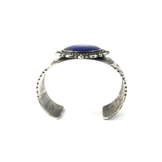 SS Lapis Satin Finish Bracelet-Indian Pueblo Store