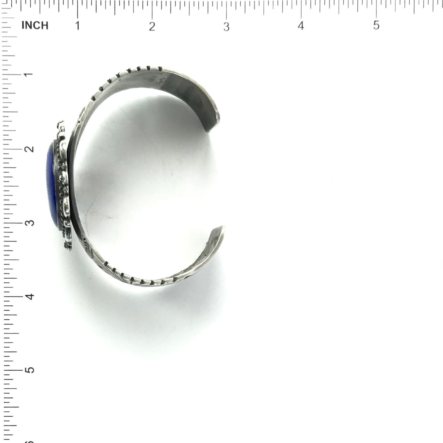 SS Lapis Satin Finish Bracelet-Indian Pueblo Store