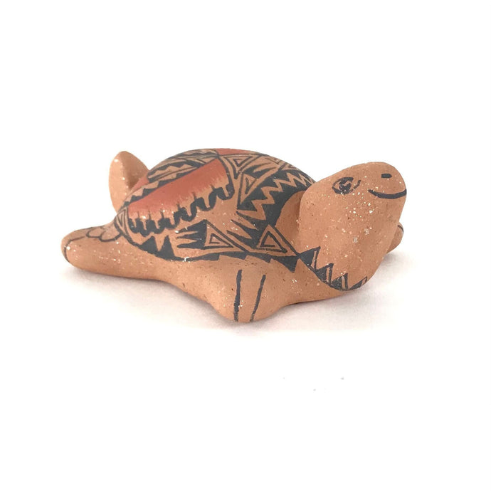 Terry Tapia Micaceous Turtle Figurine-Indian Pueblo Store