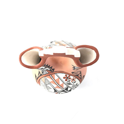 Carol Lucero Gachupin Kiva Steps Wedding Vase-Indian Pueblo Store