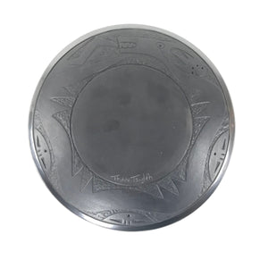 Erik Fender Black on Black Double Sided Avanyu Plate-Indian Pueblo Store