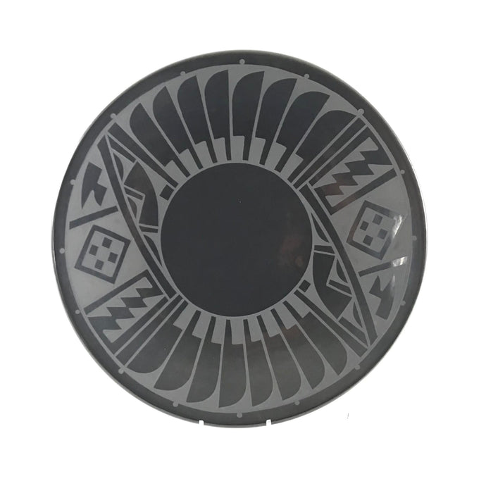 Erik Fender Black on Black Double Sided Avanyu Plate-Indian Pueblo Store