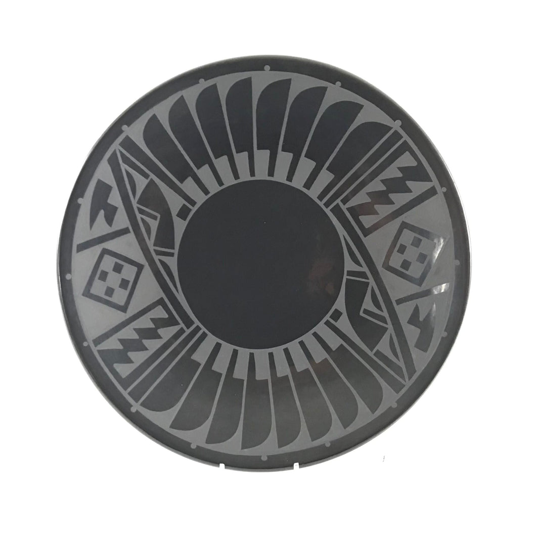 Erik Fender Black on Black Double Sided Avanyu Plate-Indian Pueblo Store