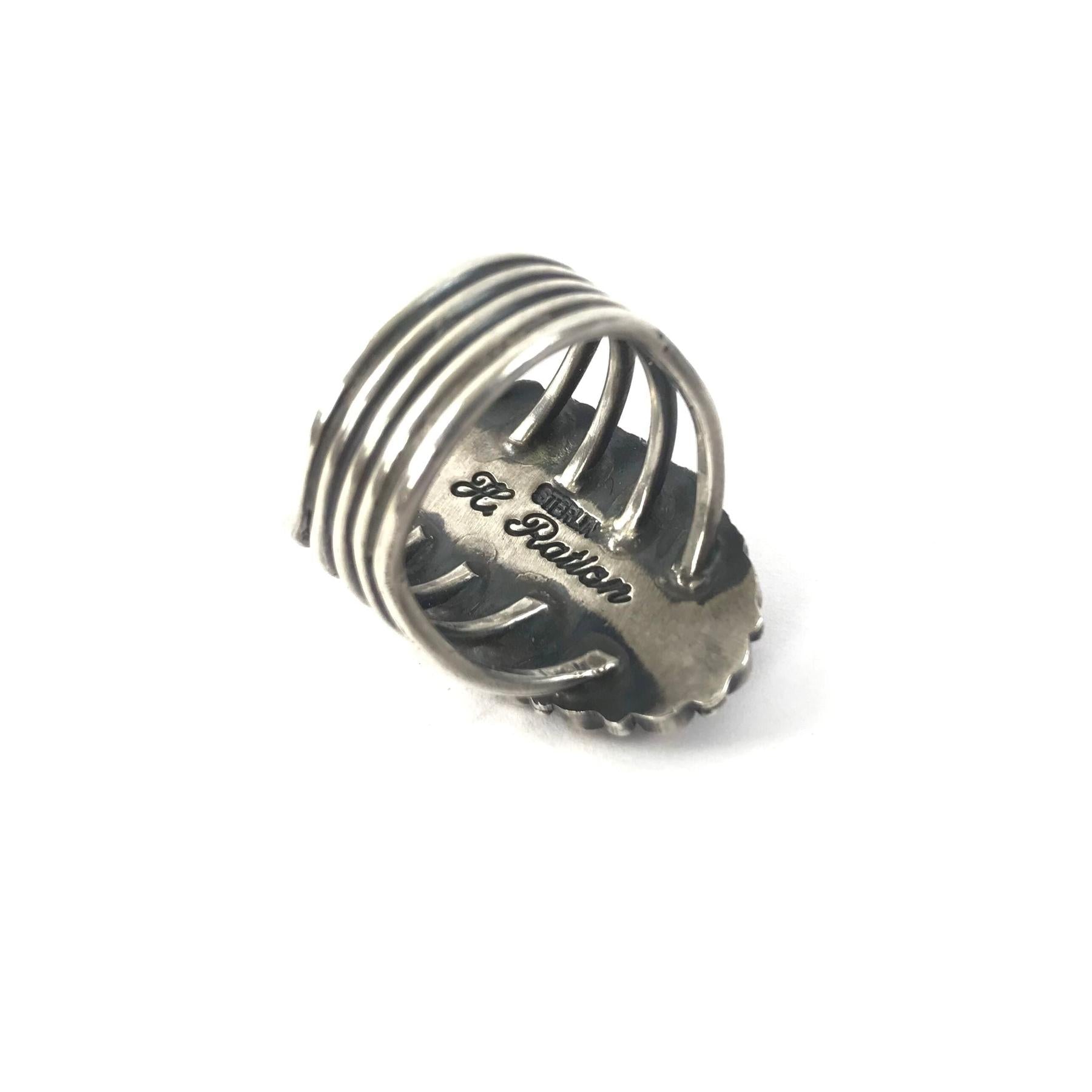 Herbert Ration Coral Cluster Ring-Indian Pueblo Store