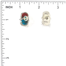 Load image into Gallery viewer, SS Tq Crl Snake Ear-Indian Pueblo Store
