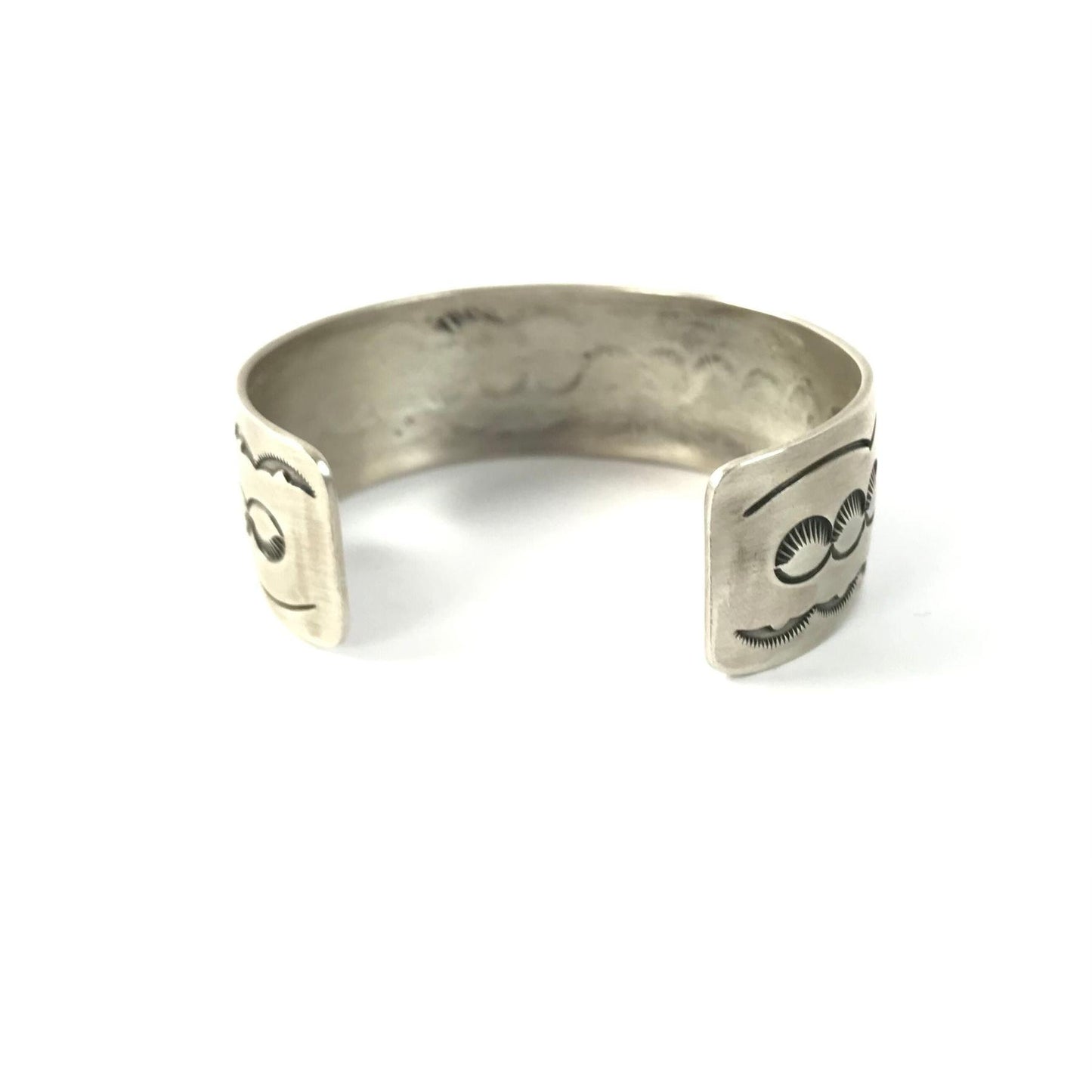 Tony Chino Stamped Sterling Silver Bracelet-Indian Pueblo Store