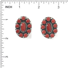 Load image into Gallery viewer, Coral Petite Cluster Post Earring-Indian Pueblo Store
