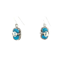 Load image into Gallery viewer, Effie Calabaza Turquoise Snake Earrings-Indian Pueblo Store
