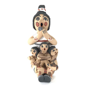 Bonnie Fragua Johnson Storyteller with Three Children and Dog-Indian Pueblo Store