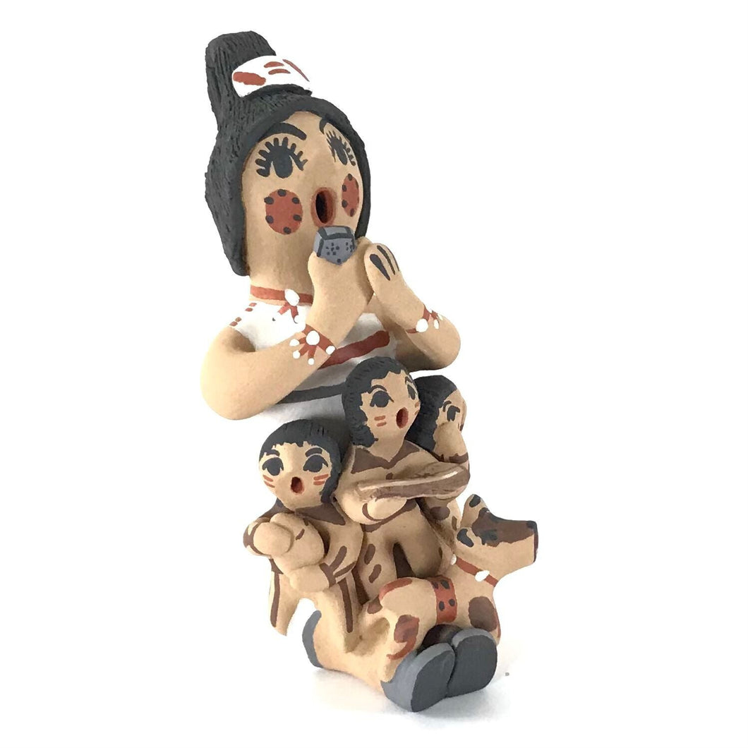 Bonnie Fragua Johnson Storyteller with Three Children and Dog-Indian Pueblo Store