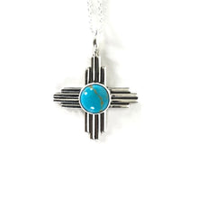 Load image into Gallery viewer, Raymond Coriz Zia Sun Symbol Pendant-Indian Pueblo Store
