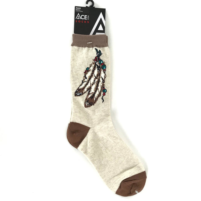 Indian Feathers Sock-Indian Pueblo Store