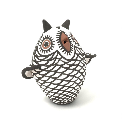 Carlos Laate White Owl Figurine-Indian Pueblo Store