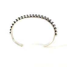 Load image into Gallery viewer, Leander Tahe Sterling Silver Cast Channel Bracelet-Indian Pueblo Store
