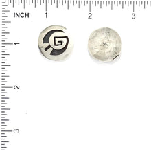 Load image into Gallery viewer, Stewart Dacaywma Hopi Overlay Post Earrings-Indian Pueblo Store
