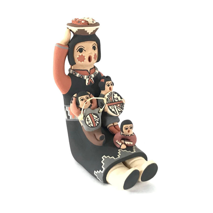 Linda Fragua Storyteller with Three Children-Indian Pueblo Store