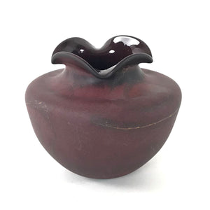 Robert "Spooner" Marcus "Petroglyph" Glass Vase-Indian Pueblo Store