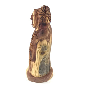 Harry and Isabella Benally Hopi Corn Maiden Juniper Wood Carving-Indian Pueblo Store