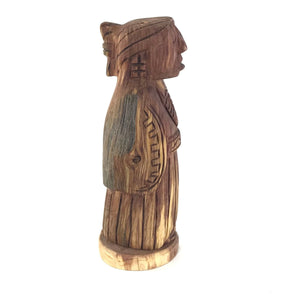 Harry and Isabella Benally "Dine Lady" Juniper Wood Carving-Indian Pueblo Store