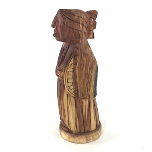 Harry and Isabella Benally "Dine Lady" Juniper Wood Carving-Indian Pueblo Store