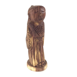 Harry and Isabella Benally "Dine Lady" Juniper Wood Carving-Indian Pueblo Store