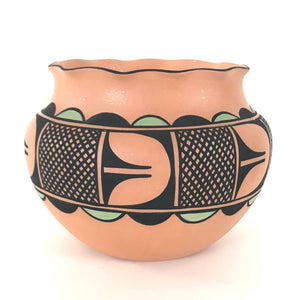 Julian B Coriz Micaceous Olla Jar-Indian Pueblo Store