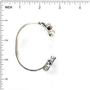 SS DF w/ Flower TQ,OSPOS,PSPOS Bracelet-Indian Pueblo Store