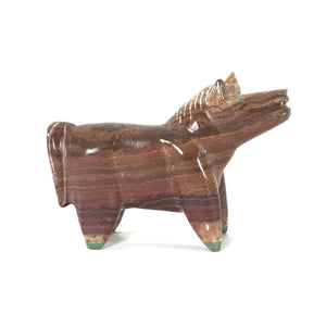 Enrike Leekya Onyx Horse Fetish Carving-Indian Pueblo Store