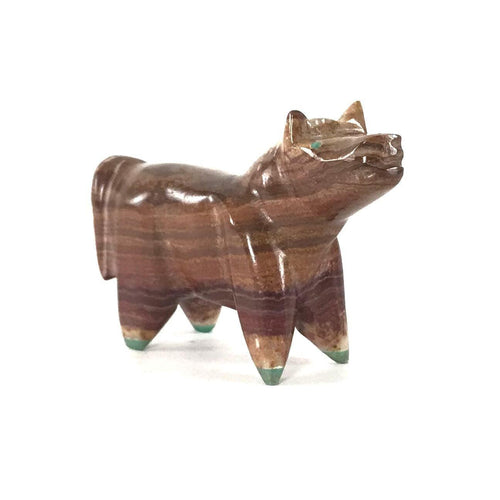 Enrike Leekya Onyx Horse Fetish Carving-Indian Pueblo Store