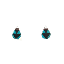 Load image into Gallery viewer, James Cheama Multi-gemstone Teardrop Inlay Earrings-Indian Pueblo Store
