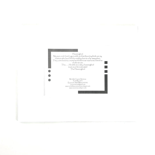 Michelle Tsosie Sisneros Five Hummingbird Print-Indian Pueblo Store