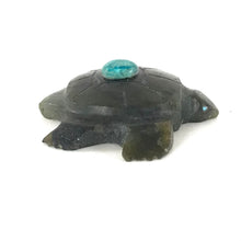 Load image into Gallery viewer, Kevin Quam Labradorite Turtle Fetish Carving-Indian Pueblo Store

