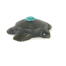 Load image into Gallery viewer, Kevin Quam Labradorite Turtle Fetish Carving-Indian Pueblo Store
